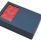 Luxury Valentine'S Day Paperboard Gift Boxes Dark Blue For Necklace