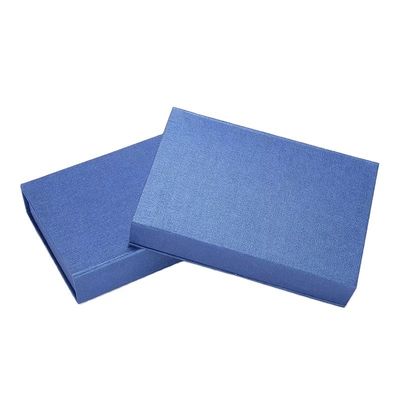 Blue 2mm Paperboard Gift Boxes , Handmade Paper Boxes Rectangular Multipurpose